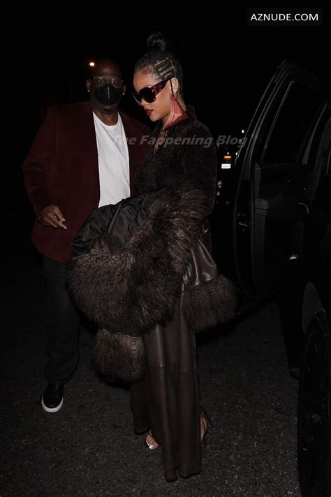 Rihanna Sexy Shows Off Her Hot Legs And Shapely Curves In A Minidress AZNude