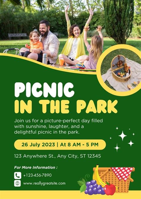 Free Customizable Picnic Flyer Templates Canva Free Customizable Picnic Flyer Templates Canva