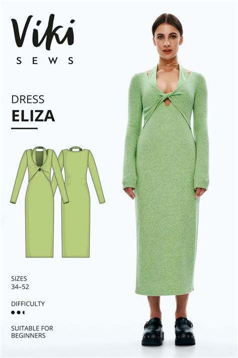 Vikisews Eliza Dress | Выкройка куртки, Пошив женской одежды, Одежда