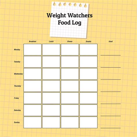 Weight Watchers Journal - 10 Free PDF Printables | Printablee
