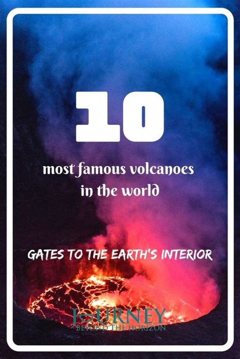 The 10 Most Famous Volcanoes In The World Gates To The Earth S