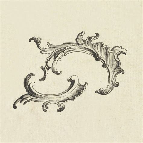 Rococo Infinity Tattoo Th Century Engraving German Two By Two