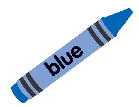 Clipart Blue Crayon