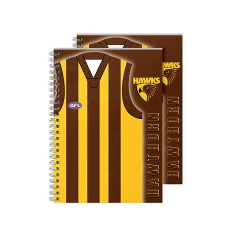 Afl Notebook 2pk Hawthorn T And Z Bar And Essentials