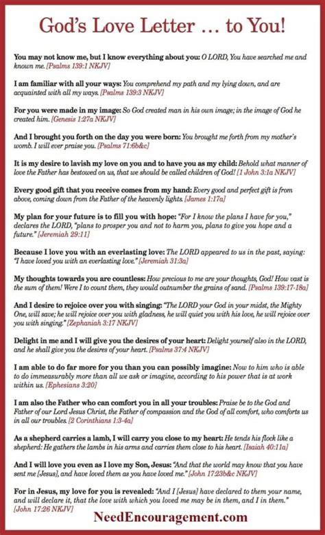 Love Letter From God Bible Verses