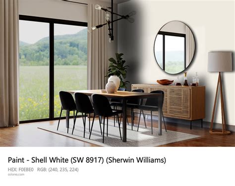 Sherwin Williams Shell White SW 8917 Paint Color Codes Similar