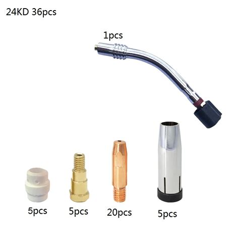 Mb Kd Welding Torch Consumable Pcs Mig Torch Goose Neck Nozzle Tip