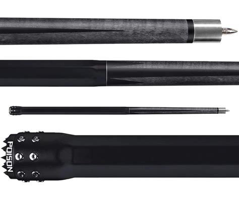 Poison Grey With Black Points Poison Pool Cues