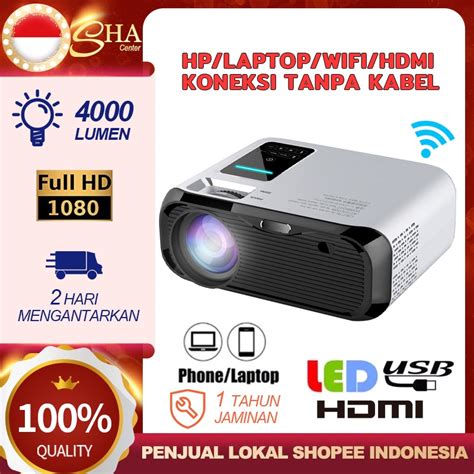 Jual E500S 4K Proyektor Layar Cermin Proyektor Film Layar Lebar