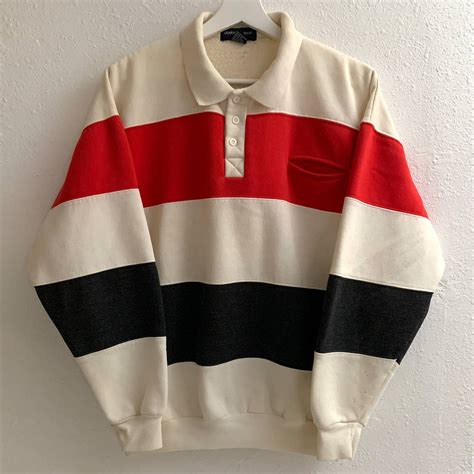 Vintage 1990s Boxy Rugby Sweatshirt Grailed