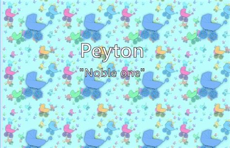 Peyton - What does the boy name Peyton mean? (Name Image)