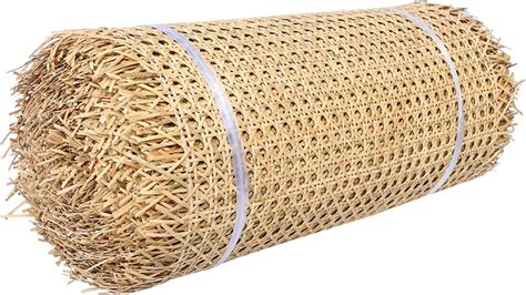 NLUMEC 50cm de Large Canne pré tissée Tissu en Rotin à Ouverte