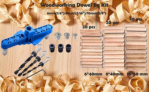 Vernilla Pcs Handheld Dowel Jig Kit In Center Scriber Line