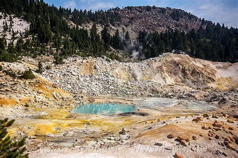 Hot Springs Bumpass Hell Lassen Volcanic National Park