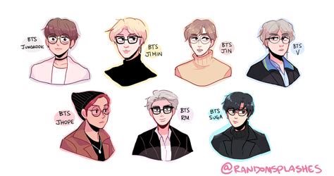 BTS X GLASSES by randomsplashes | BTS | Know Your Meme