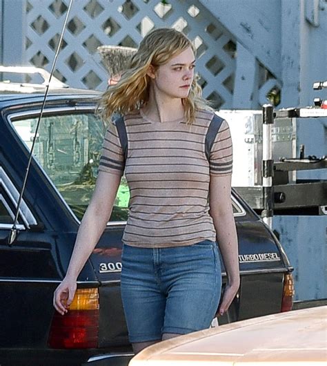 ELLE FANNING In Bikini On The Set Of Galveston In Georgia 02 13 2017 HawtCelebs
