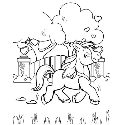 Раскраски Лошадка Для Девочек - 70 фото