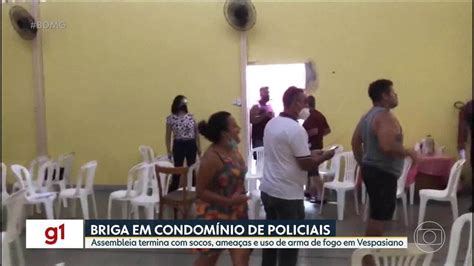 Vídeo Reunião de condomínio de militares termina em briga em