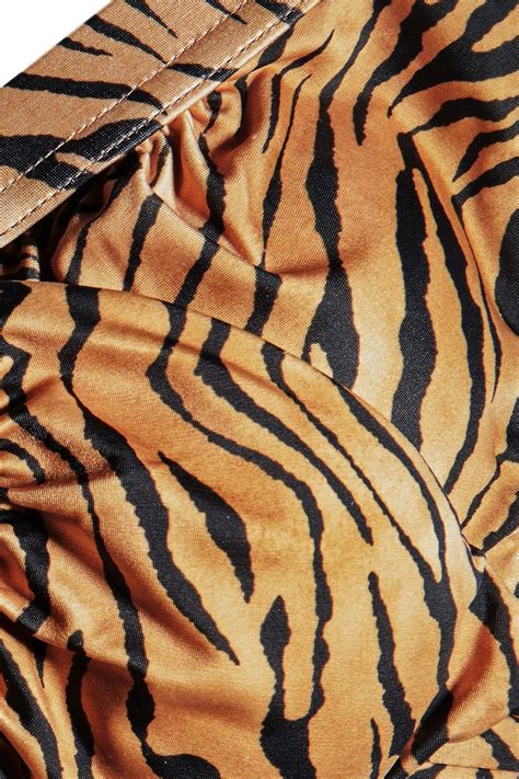 VIX PAULA HERMANNY Claire Tiger Print Triangle Bikini Top THE OUTNET