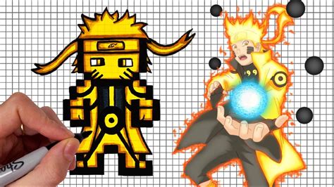 Pixel Art Naruto Bijuu Mode