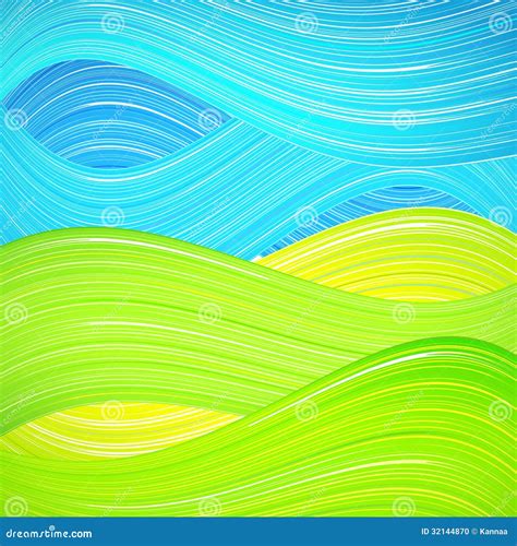 Green And Blue Striped Wallpaper