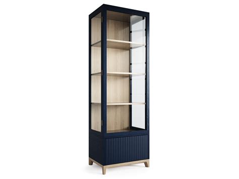 Узкая витрина "case" (The idea) синий дуб 60x190x45 см. 93962 - купить ...