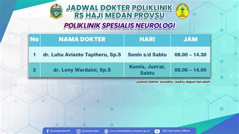 Dokter Spesialis Saraf Rsu Haji Medan Provsu