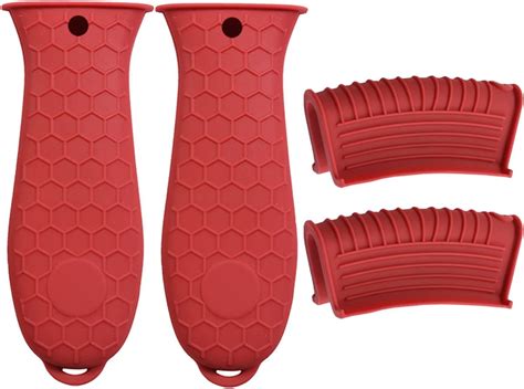 Amazon Hzmm Pack Silicone Hot Handle Holder Assist Pan Handle Sleeve Pot Holders Cast