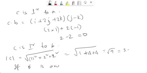 Solved Find The Angle € Between The Vectors A 2i J 2k And B J K Calculate C Axb Ad Check