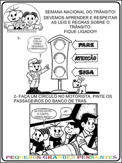 Texto Informativo Sobre O Transito Com Interpretação 5o Ano