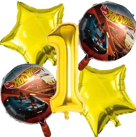 Balão Decoração Festa Carros Hot Wheels estrela numero C MercadoLivre