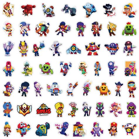 55pcs Brawl Stars Stickers | Prestige Life