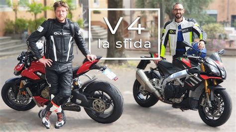 Naked V Aprilia Tuono Vs Ducati Streetfighter ENG Sub YouTube