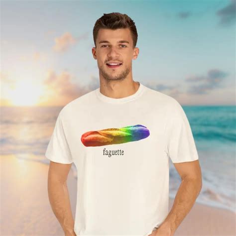 Faguette Lgbt Shirt Lgbt Baguette T Shirt Funny Pride Shirt French Gay Lesbian Joke Shirt
