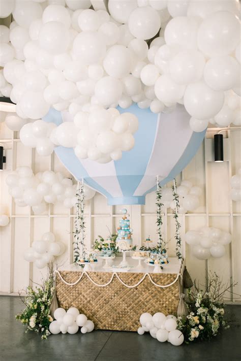 Hot Air Balloon Dessert Table For An Amazing 1st Birthday Party Wedding Party Ideas 100