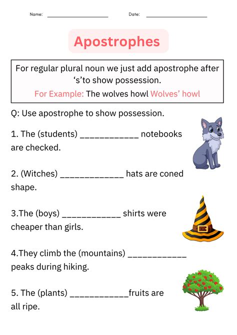 Printable Contraction Apostrophe Grammar Worksheets For Grade