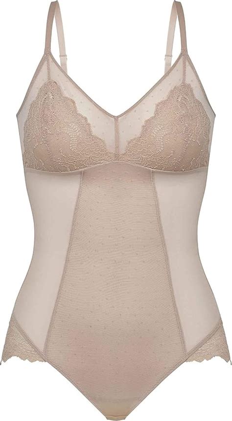 Spanx Women S Spotlight On Lace Bodysuit Babydoll Lingerie Amazon Co