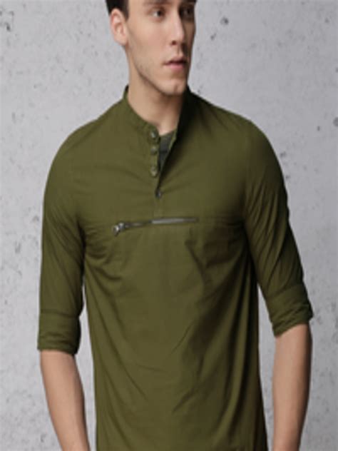 Buy Ecko Unltd Men Olive Green Slim Fit Solid Casual Shirt Shirts For Men 2204023 Myntra