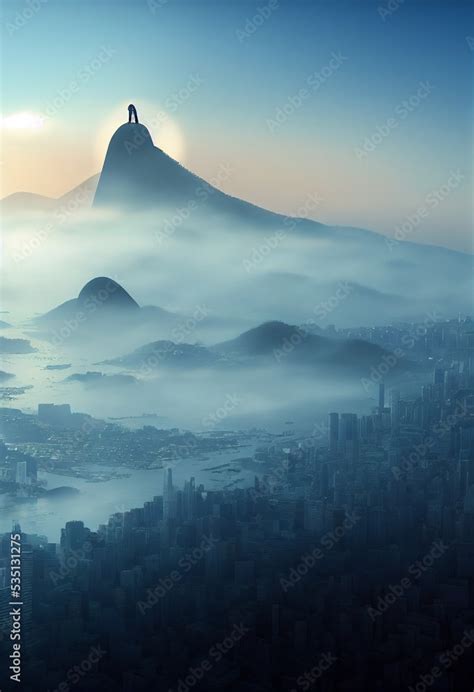 Christ the Redeemer, Rio de Janeiro, Brazil. Designer's fantasy ...