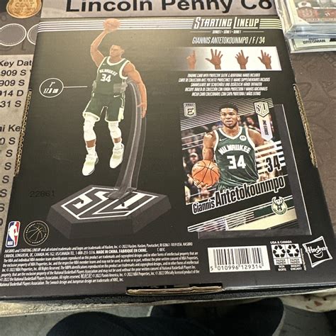 Starting Lineup Nba Series 1 Giannis Antetokounmpo Milwaukee Bucks Hasbro Ebay