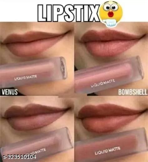 Combo Pack Of Matte Mini Nude Edition Lipstick Waterproof Smudgeproof Pack Of 4 Pcs