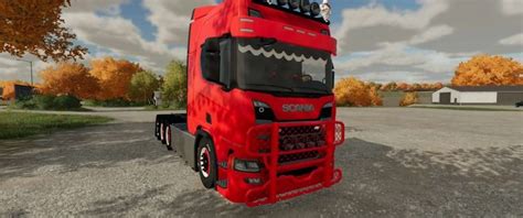 Fs22 Scania R500 Tridem V 1 0 0 0 Trucks Mod Für Farming Simulator 22