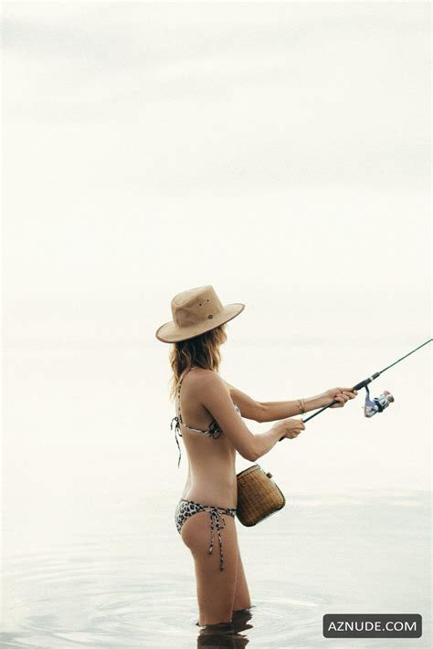 Franziska Von Tschurtschenthaler Topless And In A Bikini While Fishing In A Photoshoot By Carly