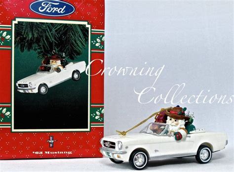 Enesco 1965 Mustang Treasury Of Christmas Ornament Ford Santa Etsy