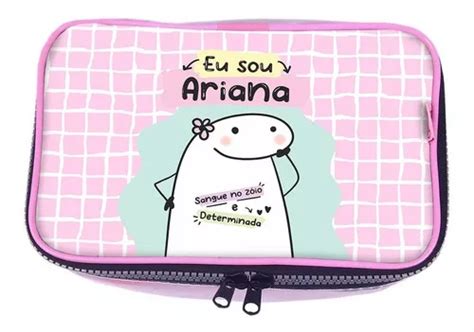 Estojo Box Signo Flork Ries Ariana Transparente Pens Cor Rosa