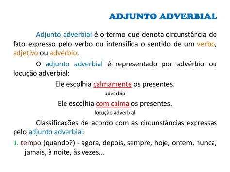 Tipos De Adjuntos Adverbiais - 7