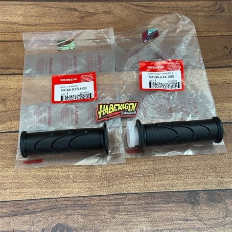 jual handgrip hand grip pad fat karet gas set kanan kiri honda beat