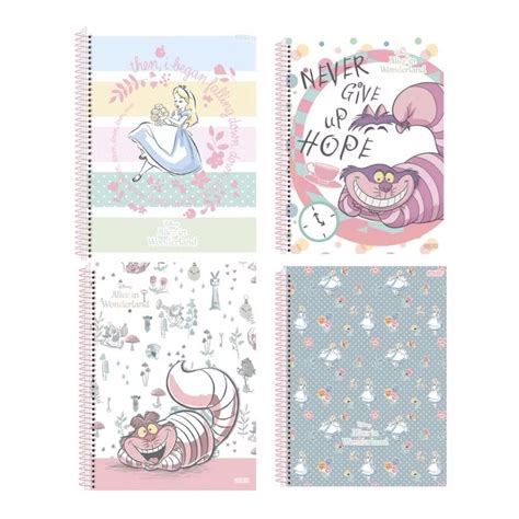 Caderno Alice No País Das Maravilhas - Caderno Universitário Capa Dura - Alice no País das Maravilhas - Stickeria