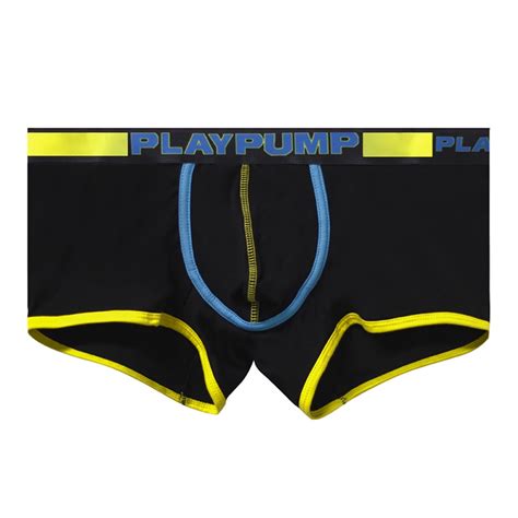 Playpump New Cotton Gay Sexy Men Underpants Boxers Shorts Soft Cuecas Man Underwear Boxer Men S