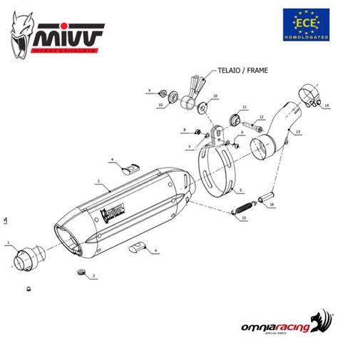 Mivv Exhaust Slip On Suono Approved Steel Honda Cb500f X 2013 2015